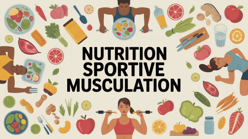 table colorée aliments bruts nutrition pour la musculation