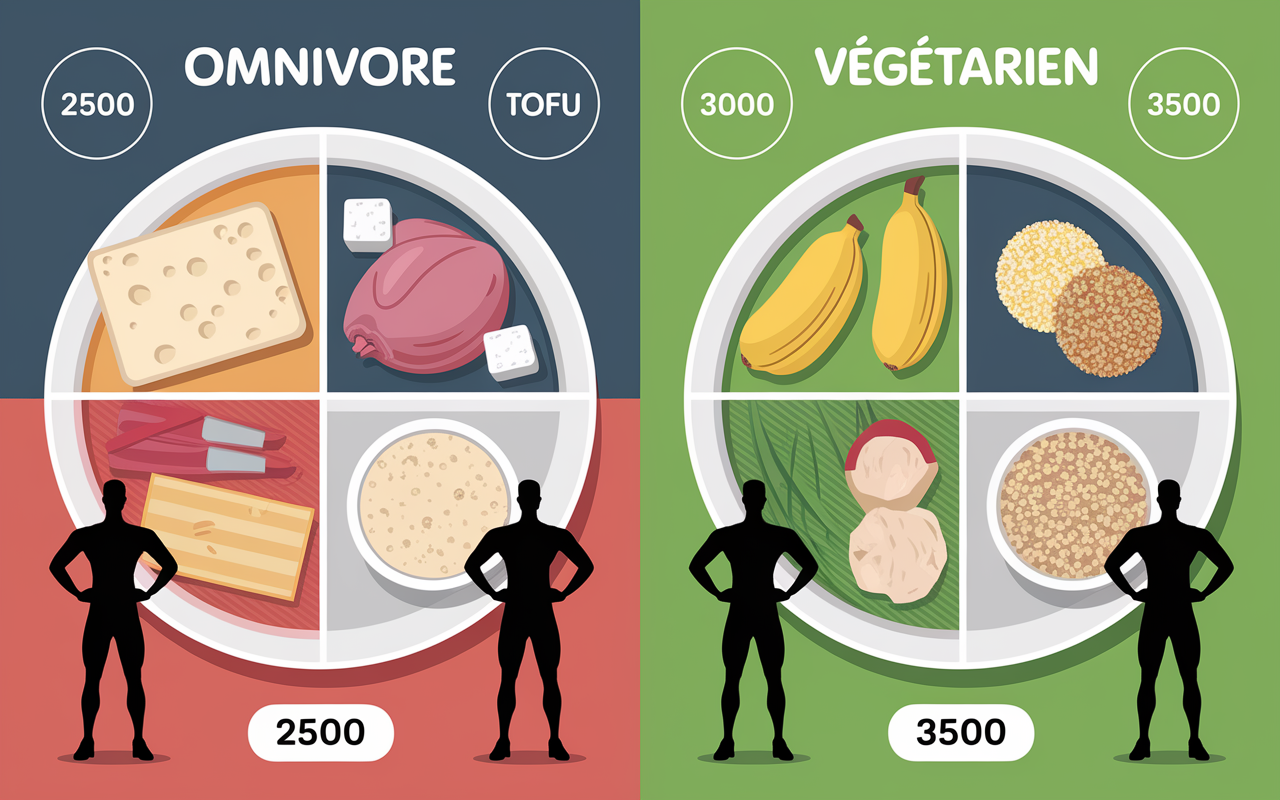 prise de masse musculaire aliments assiettes menu type