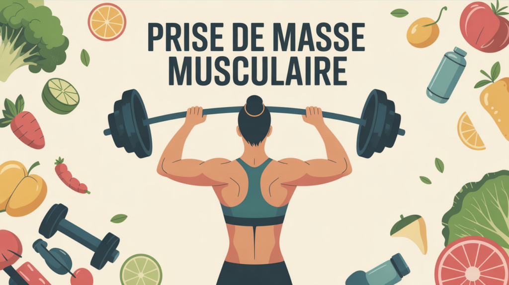 Silhouette haltère prise de masse musculaire alimentation saine