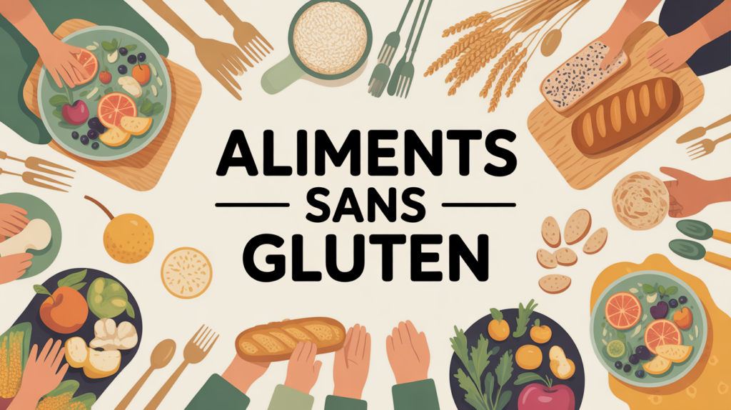 table familiale avec aliments sans gluten