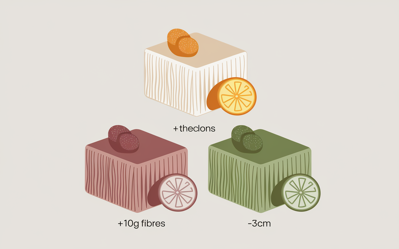 trio alimentaire illustration recette pour maigrir le ventre