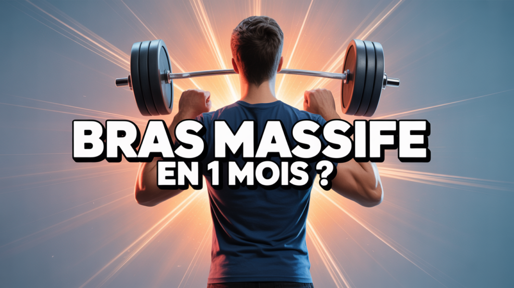 Visuel motivation avoir des gros bras en 1 mois
