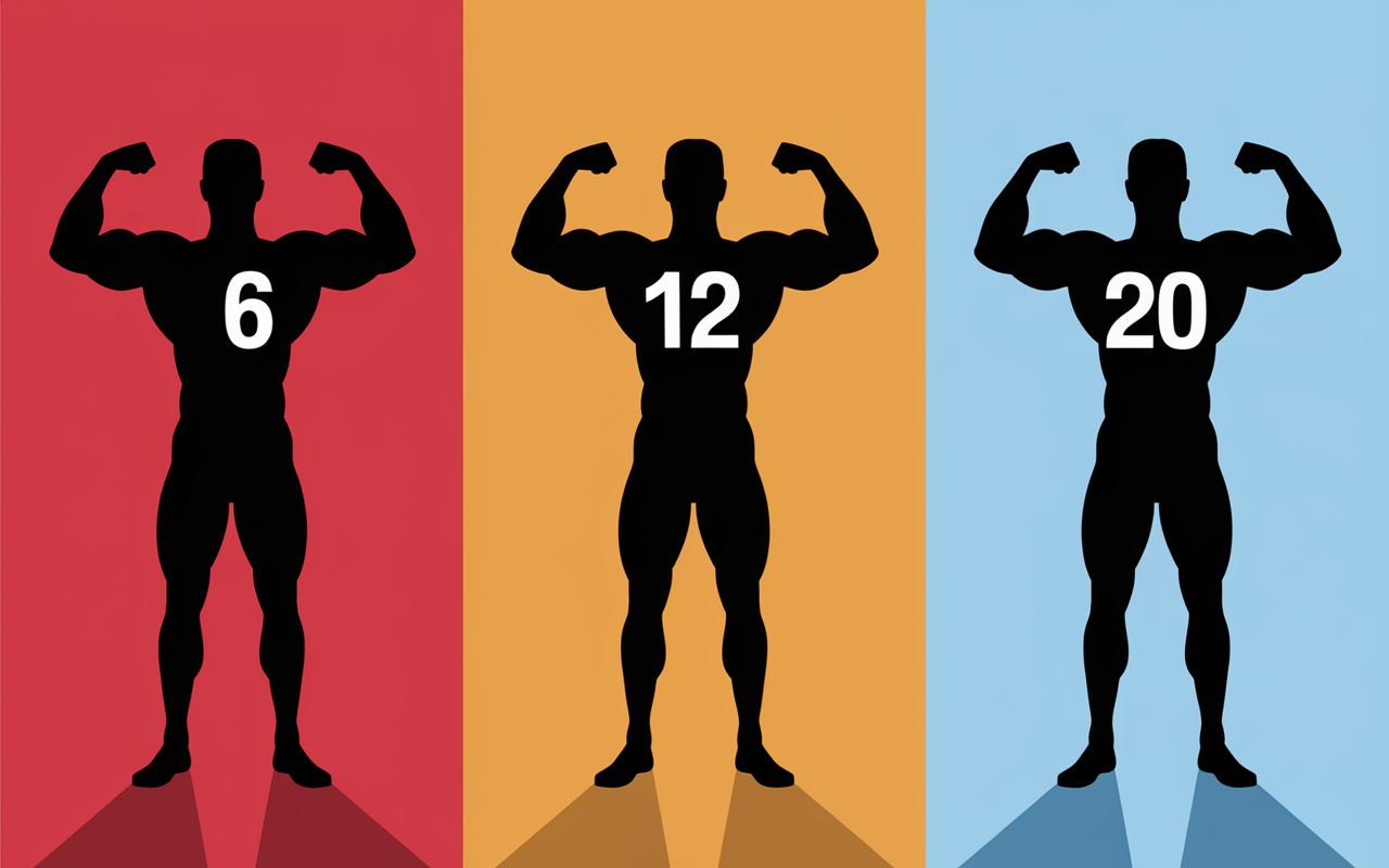 combien de serie par muscle par semaine tableau niveaux