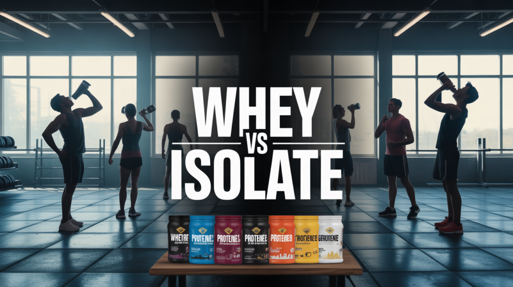 Salle de sport moderne difference whey et isolate