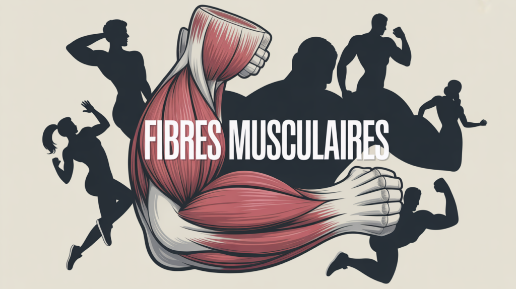 Schéma fibres musculaires type 1 et 2 en action