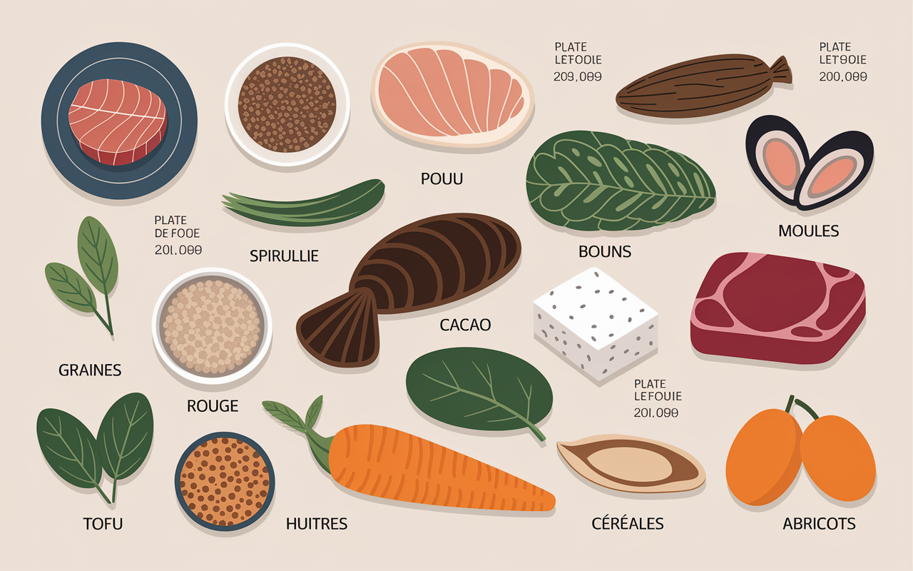 liste d aliments riche en fer top 15