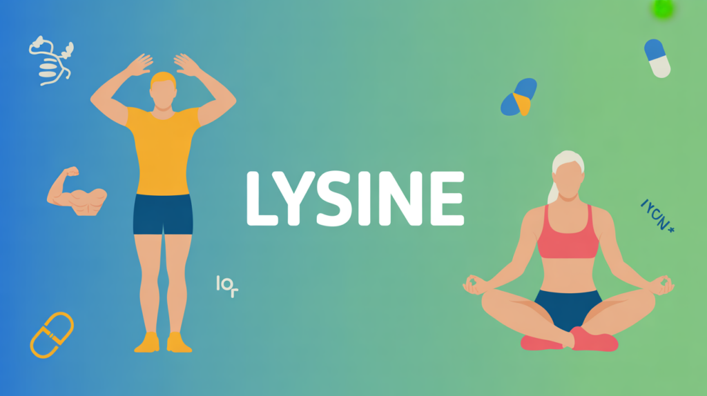lysine ou l lysine silhouette sportif meditant symboles