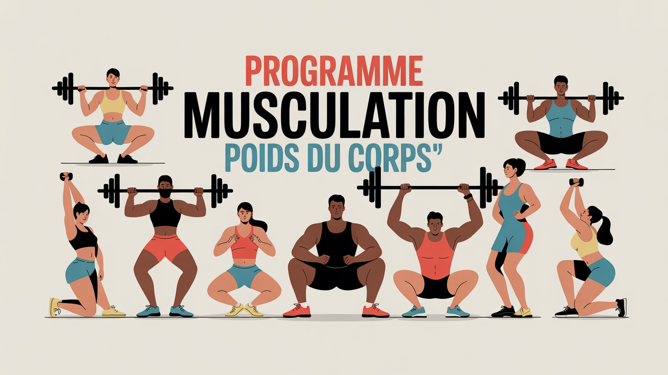 groupe silhouettes musculation poids du corps programme