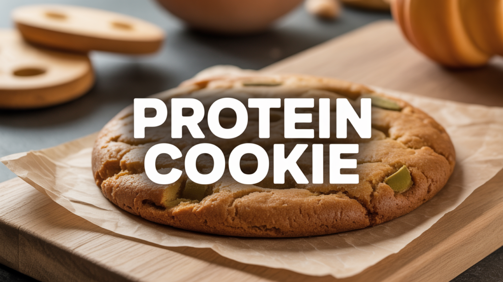 protein cookie moelleux sur planche sportive