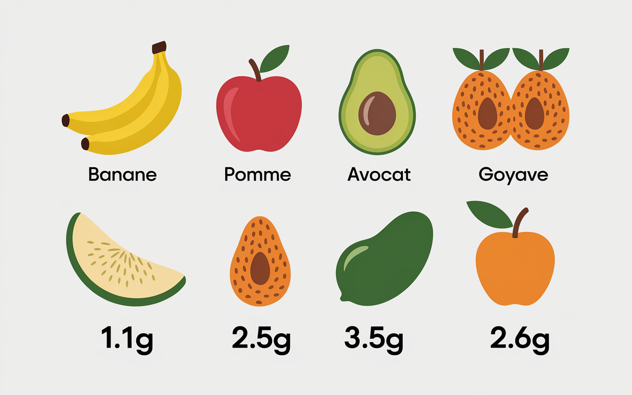 proteine dans une banane classement fruits proteines