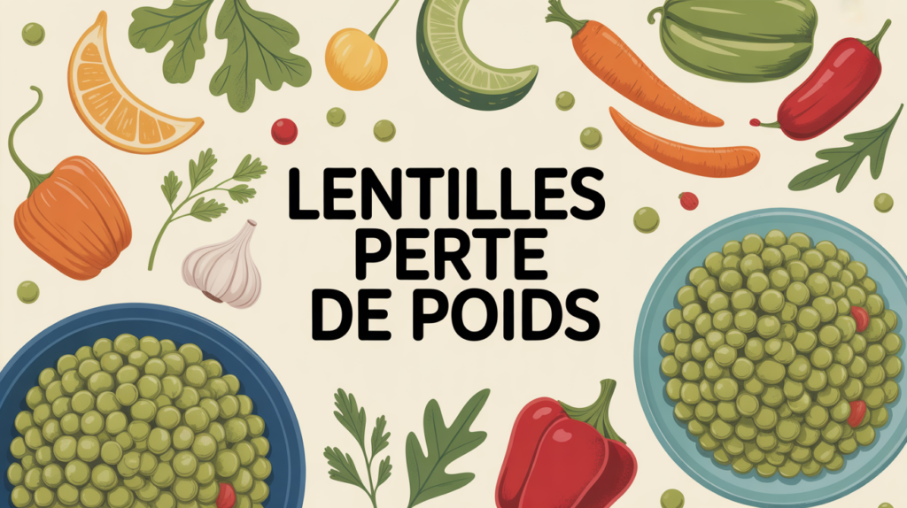 les lentilles font elle grossir illustration plat equilibré