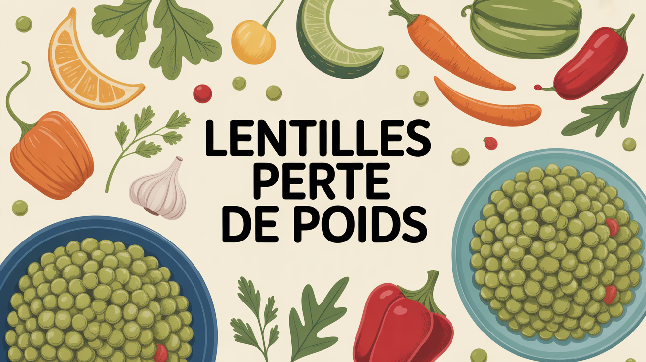 les lentilles font elle grossir illustration plat equilibré