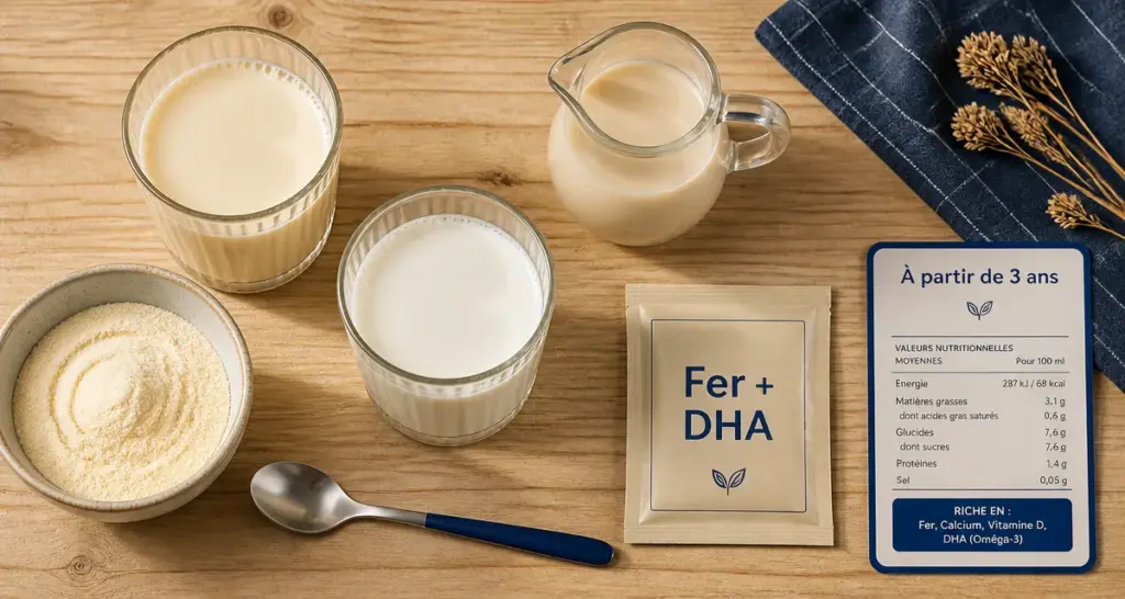Meilleur lait a partir de 3 ans : lait de croissance anti-carences