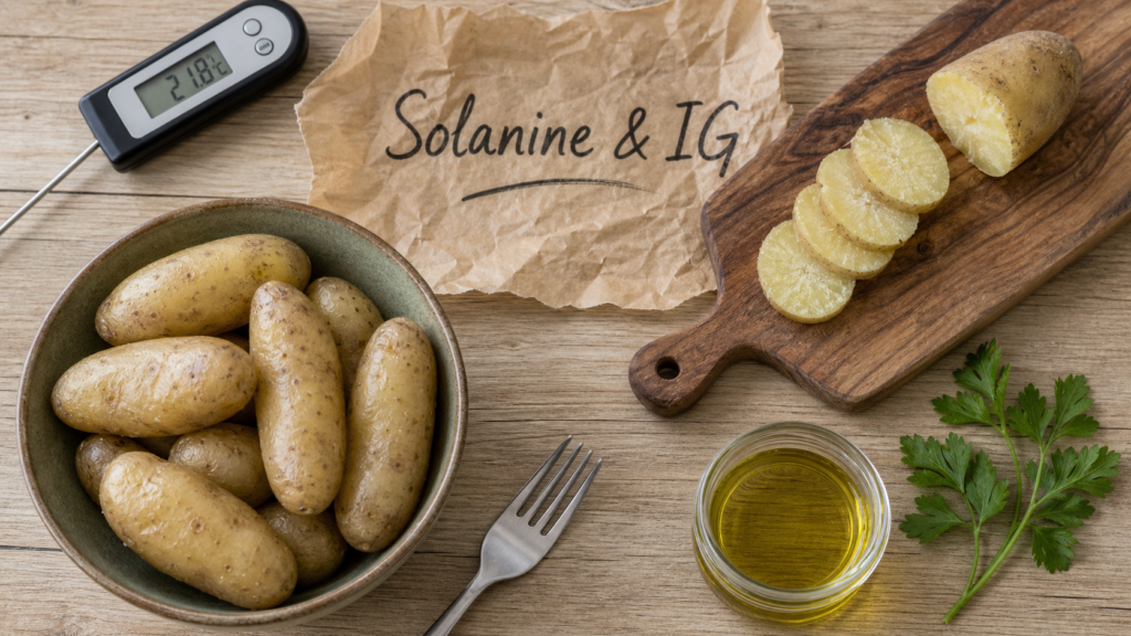 Pomme de terre : bienfaits et mefaits, risque solanine, cuisson