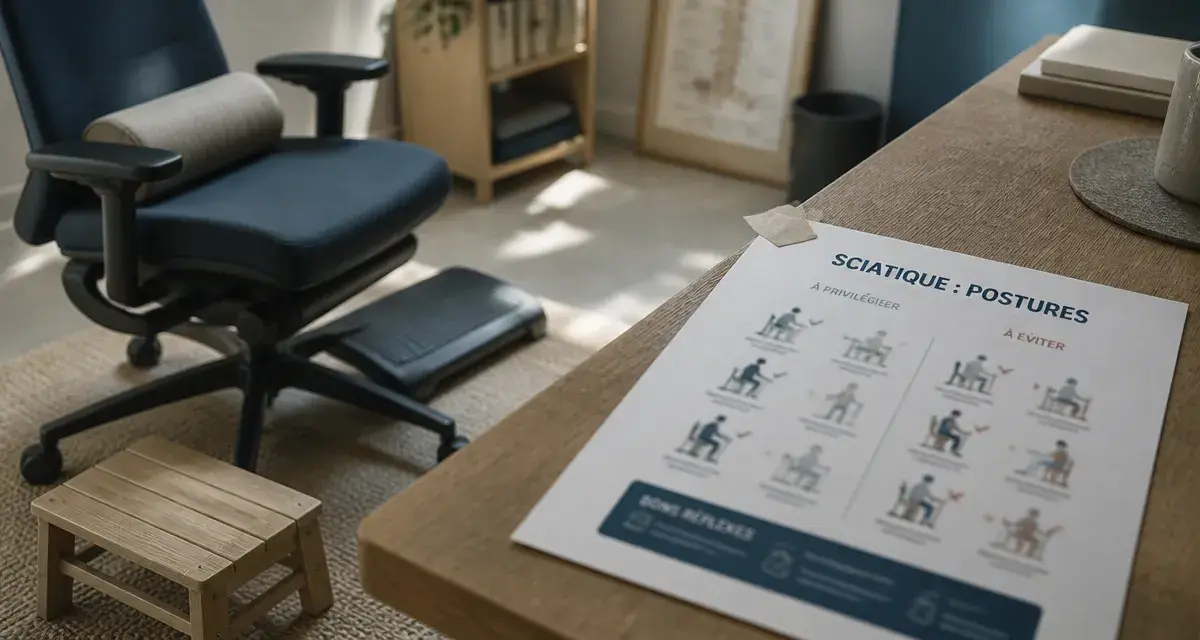Sciatique:position a eviter : postures au bureau à éviter