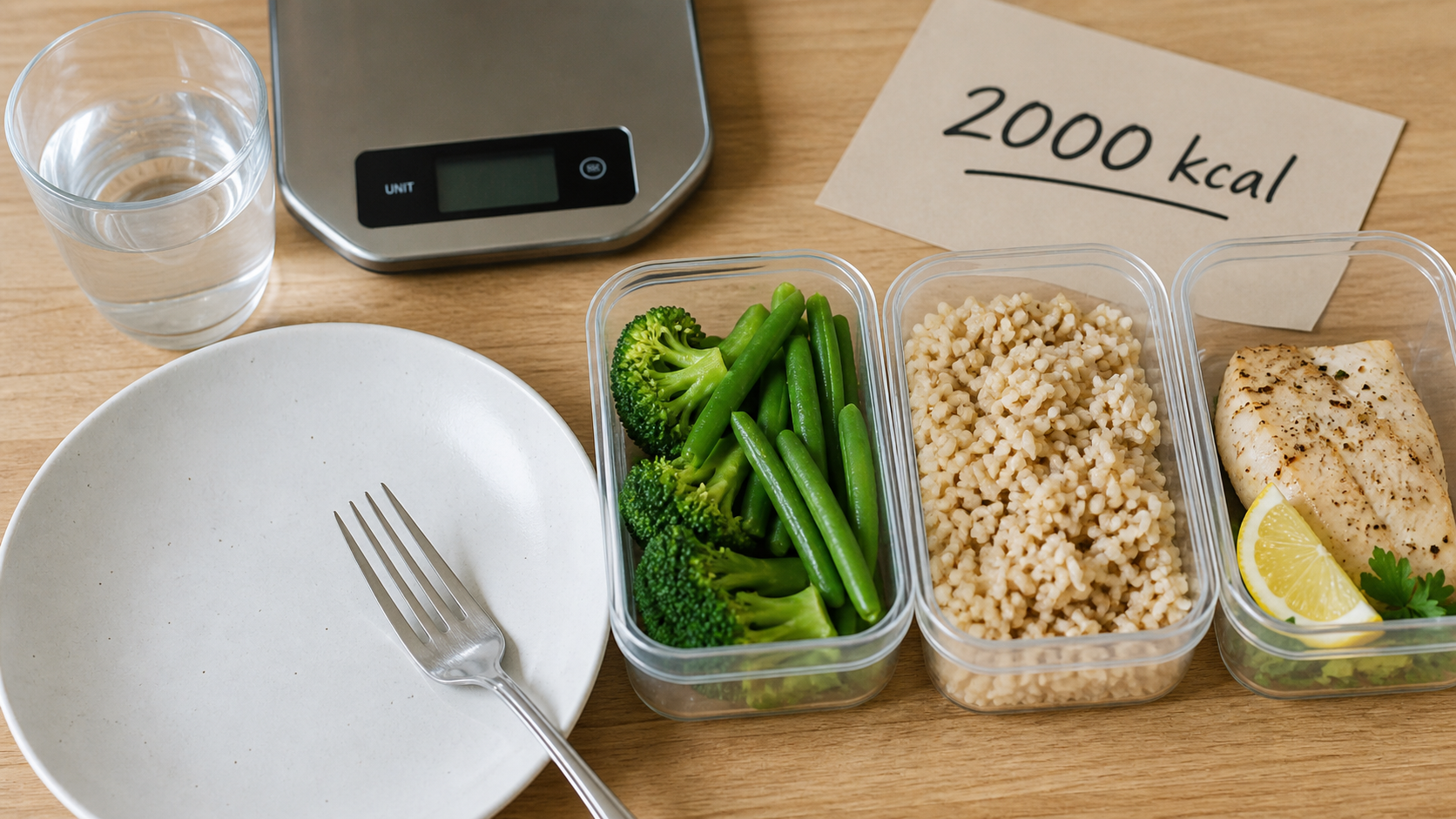 2000 calories par jour : portions du menu type