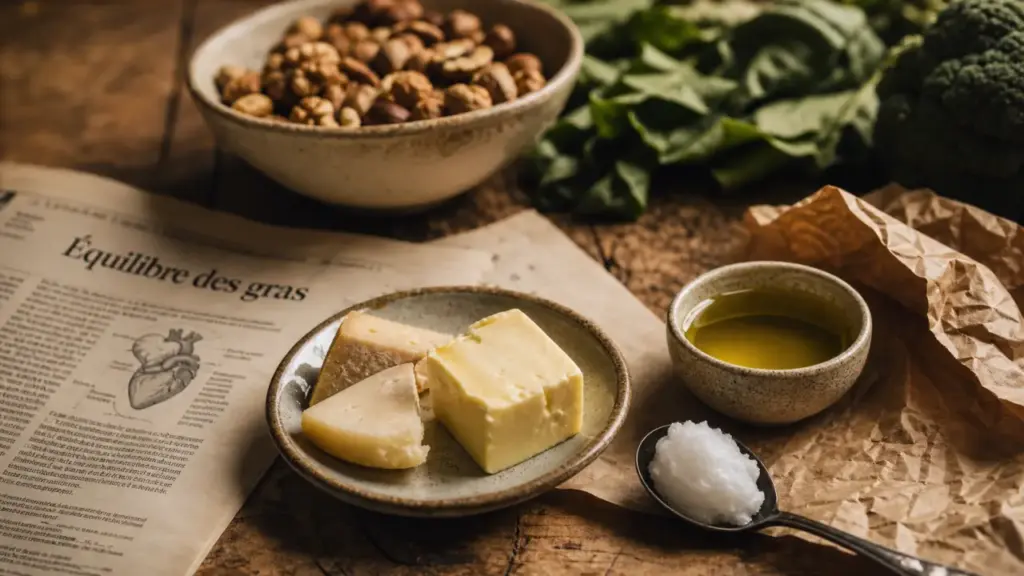 Acide gras sature bon ou mauvais : beurre, fromage et huiles en équilibre