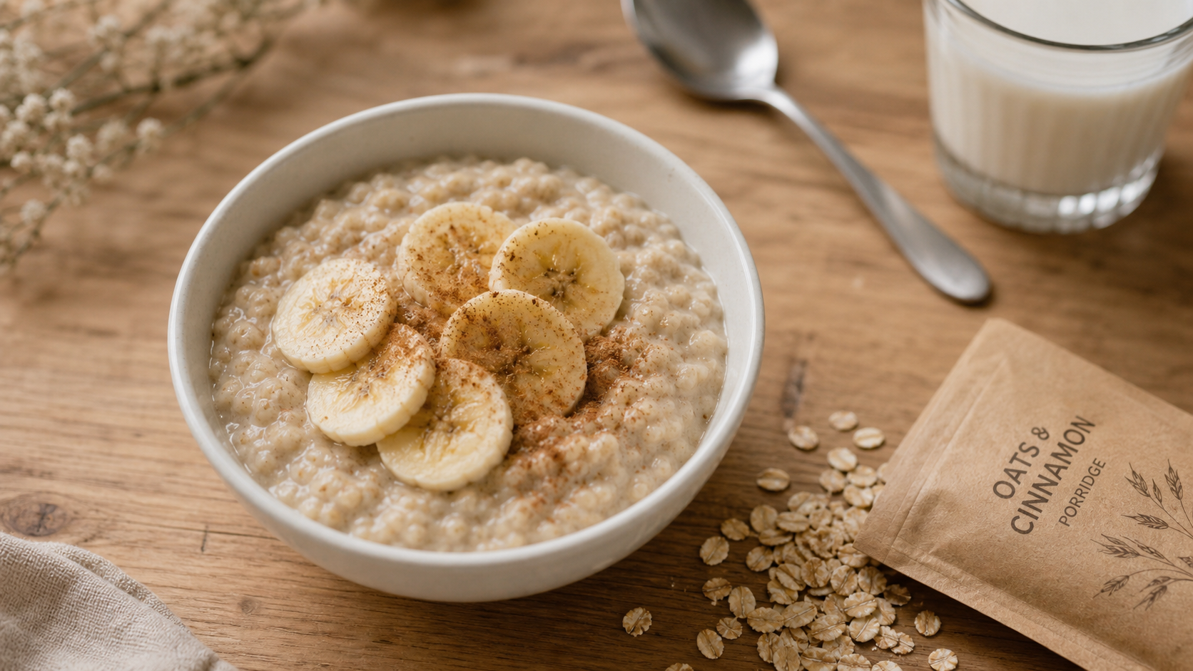 Bol de porridge d’avoine, bêta-glucane, bienfaits de l avoine sur la satiété