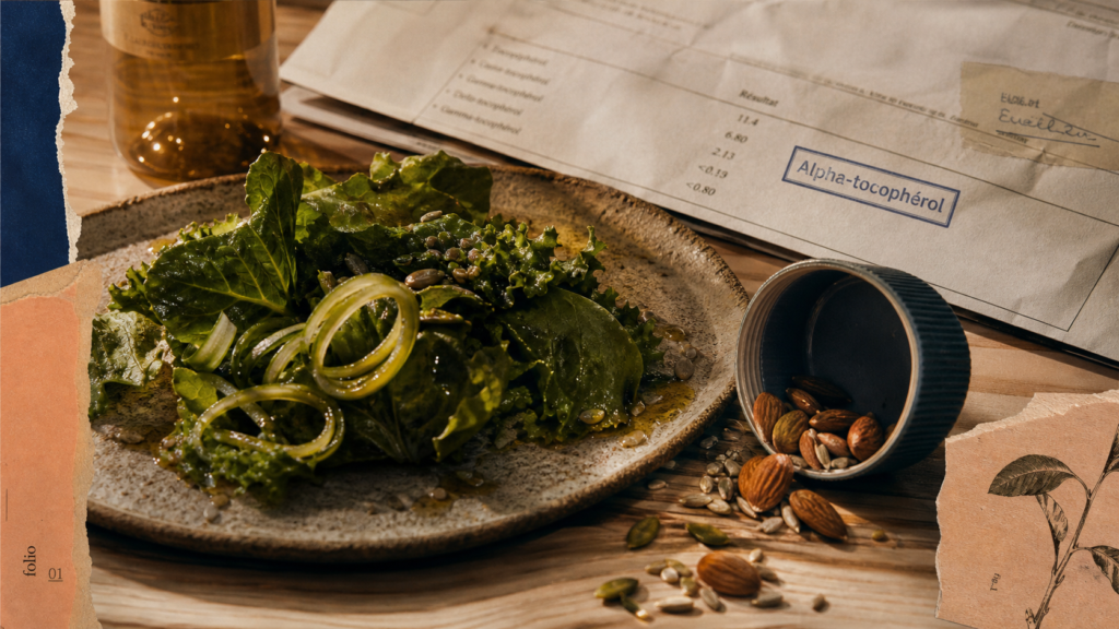Carences en vitamine E : signes neurologiques, amandes et huile.