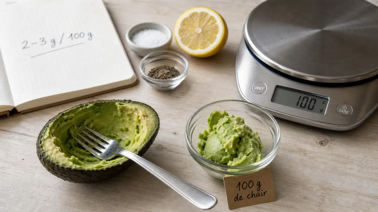 Combien de proteine dans un avocat ? 2–3 g pour 100 g (100 g de chair)