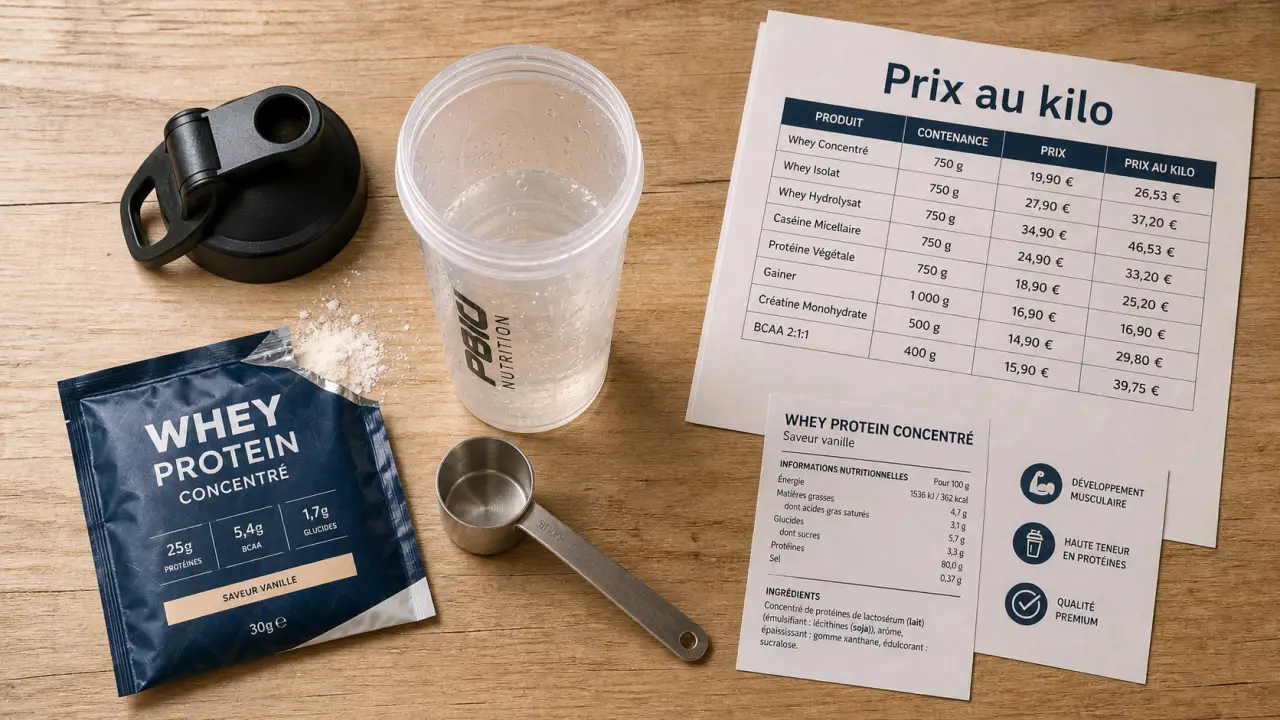 Meilleur marque de proteine : prix au kilo, isolate vs lactose
