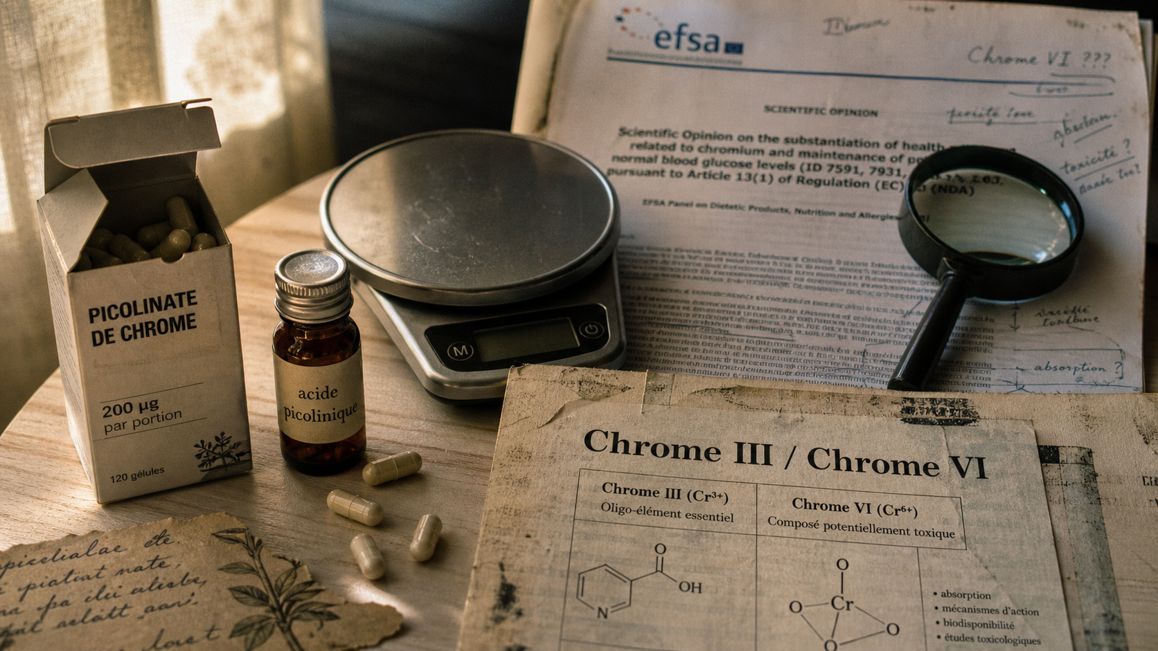 Picolinate de chrome danger : toxicité, risques et conseils officiels