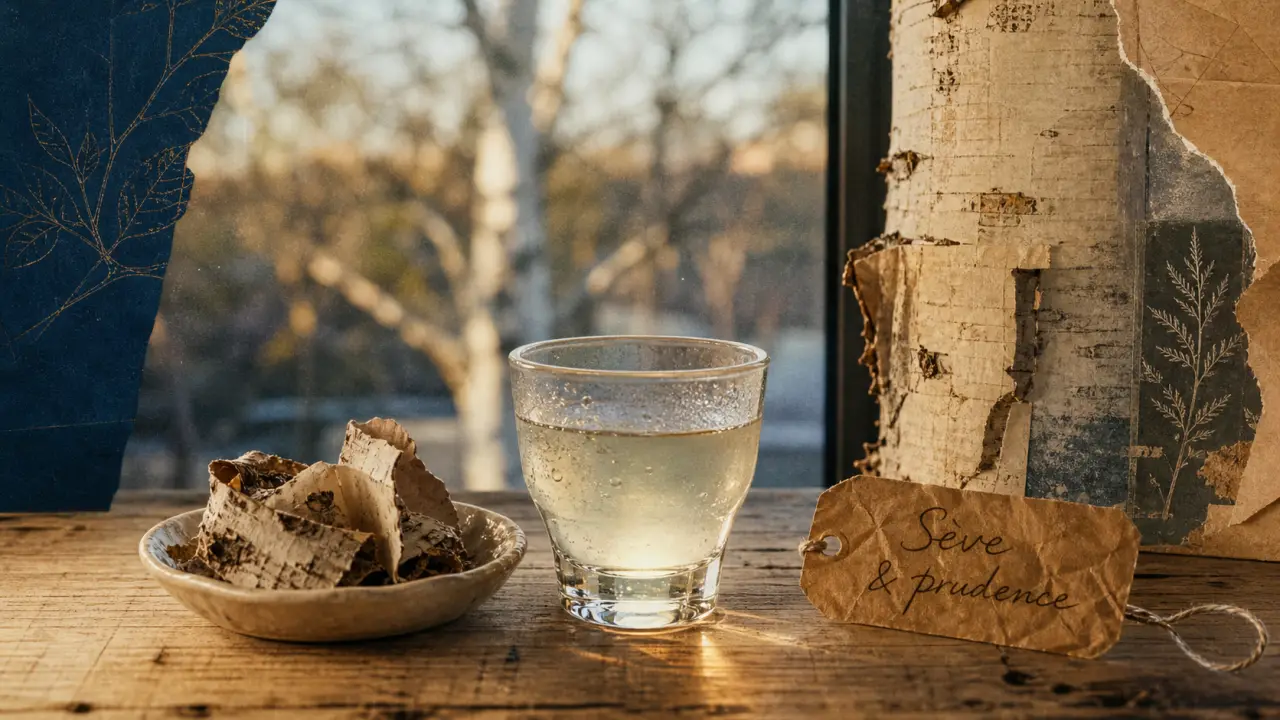 Sève de bouleau et hypertension : verre de sève, prudence