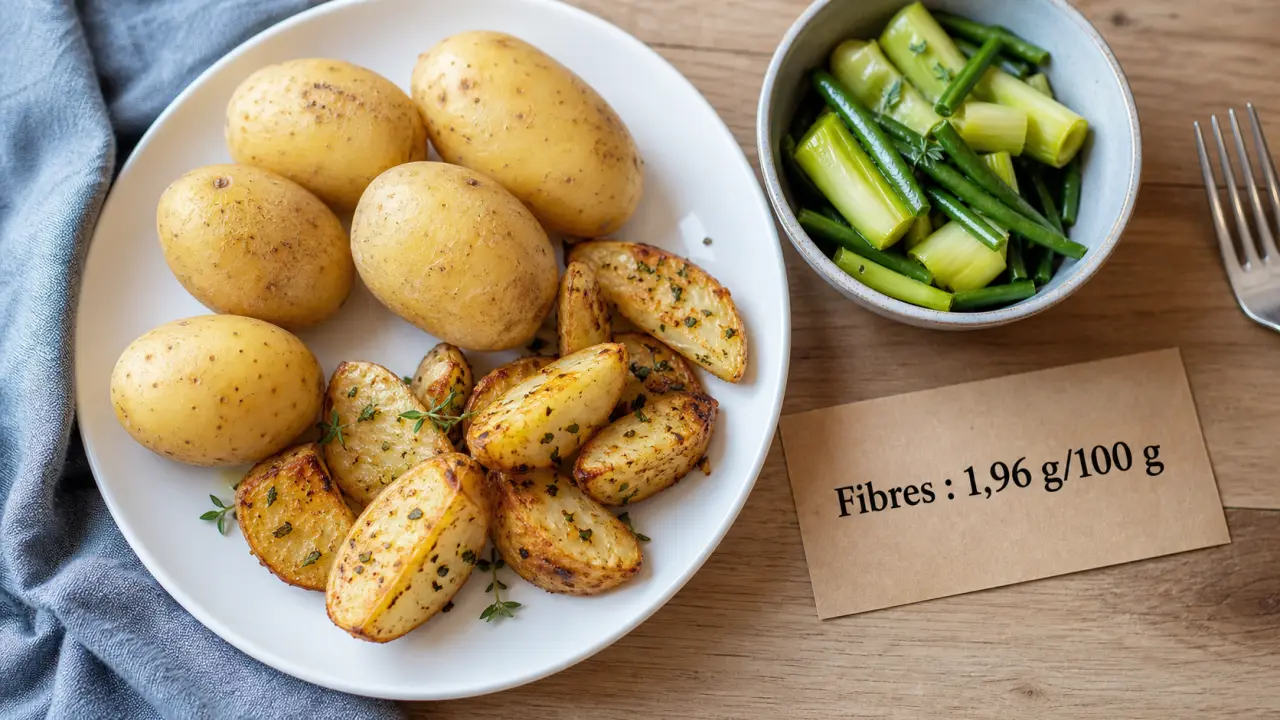 Fibre dans les pommes de terre : peau et cuisson