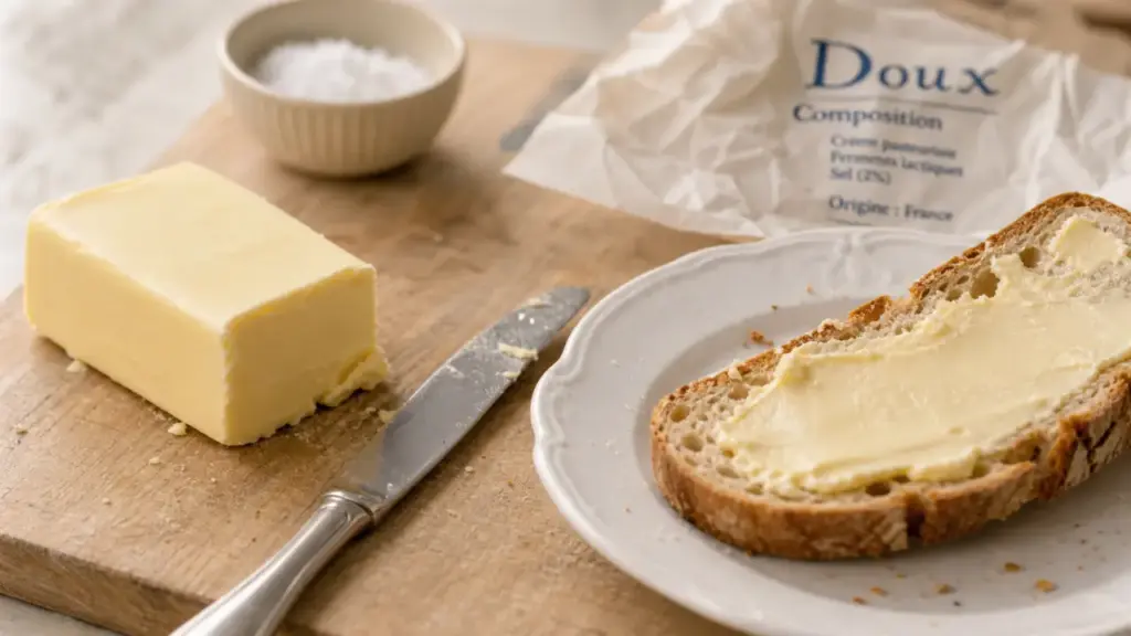 Quel beurre bon pour la sante : beurre doux, demi-sel ou allégé sur tartine