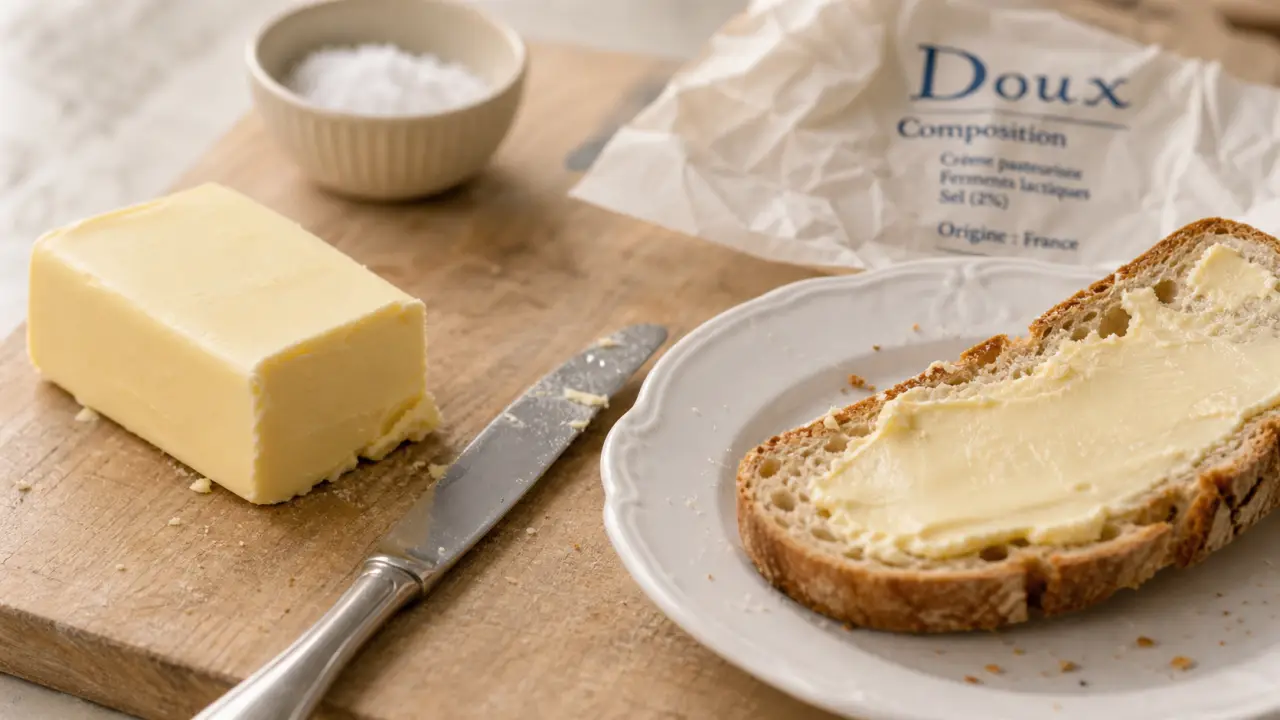 Quel beurre bon pour la sante : beurre doux, demi-sel ou allégé sur tartine