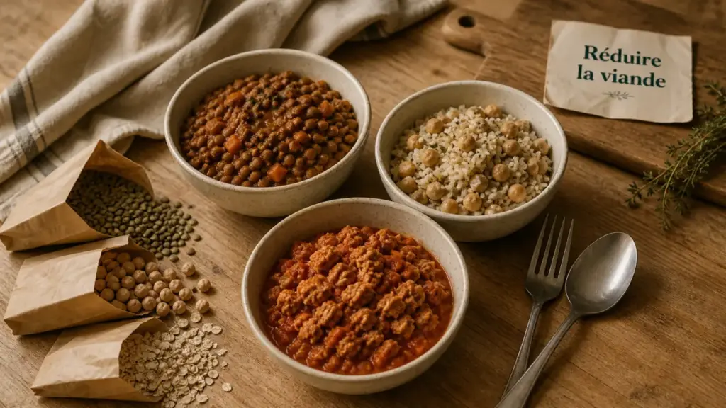 Remplacer la viande par quoi : bols protéinés aux lentilles et pois chiches, textures et idées