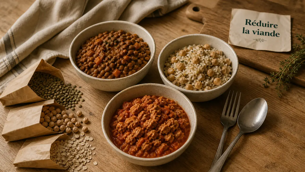 Remplacer la viande par quoi : bols protéinés aux lentilles et pois chiches, textures et idées