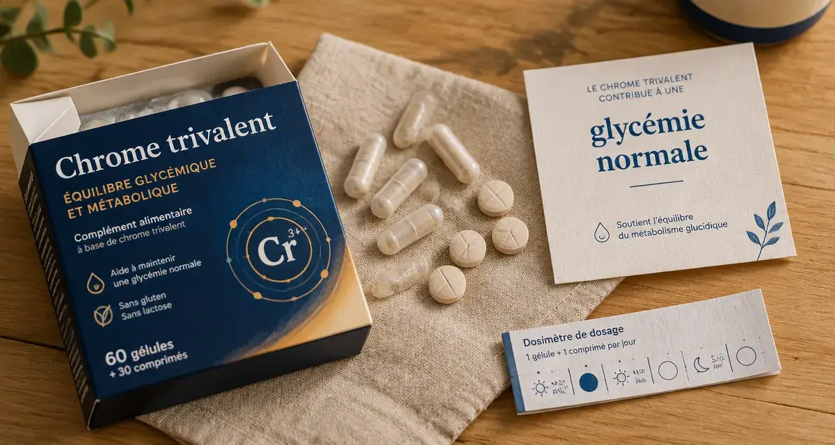 Chrome complément alimentaire pour la glycémie : limites de prise
